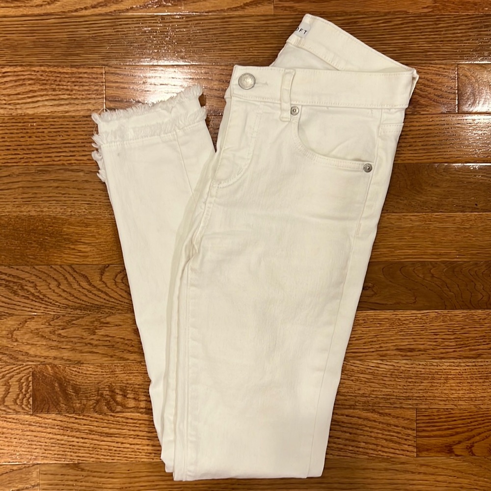 Loft white jeans